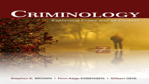 Criminology: A Sociological Understanding PDF Free 7th Edition Download